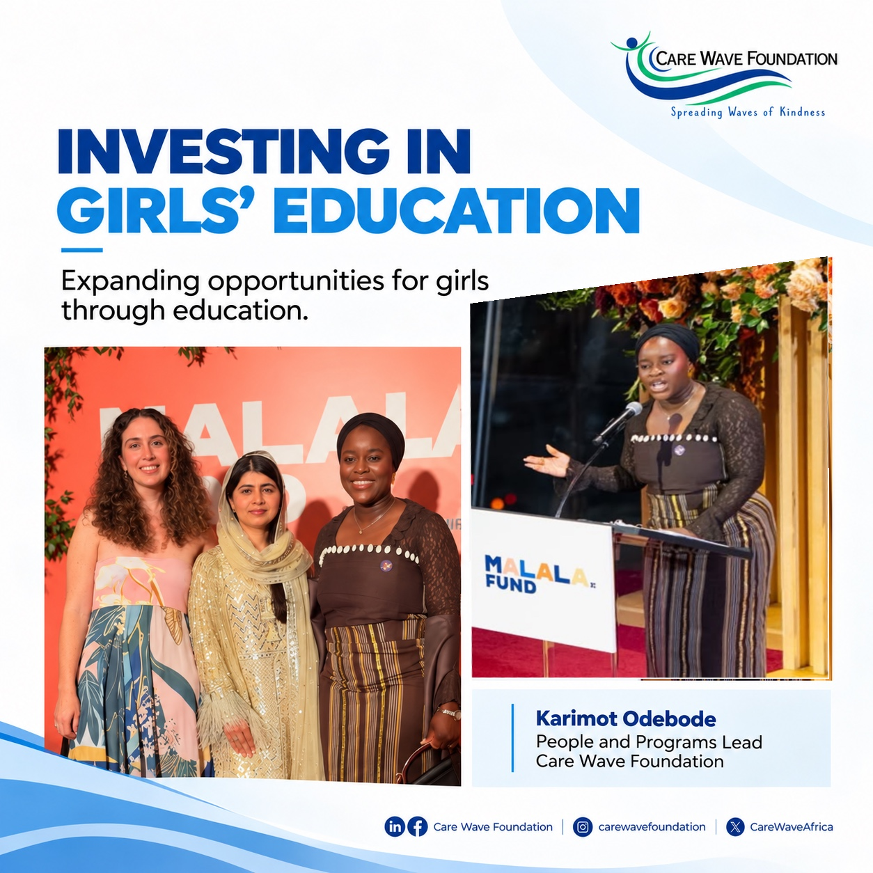 Karimot Odebode at the Malala Fund Event: The Imperative of Investing in Girls’ Education